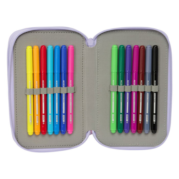 Fourre-tout Safta Bouquet Rose Lila 12,5 x 19,5 x 5,5 cm 37 Pièces