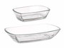 Pasabahce Set 2 Plats Tokio 12 cm et 18 cm en Verre Transparent (Set de 6)