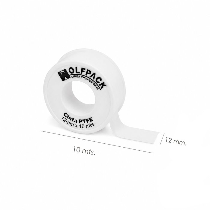 WOLFPACK LINEA PROFESIONAL Ruban PTFE 12 mm x 10 m