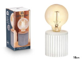 GIFTDECOR Lampe LED Base Rayas Bleu