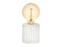 Giftdecor Lampe LED Base Rayures Pierre et Verre Bleu 8x19x8 cm (Set de 8)