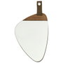 Home Deco Factory Miroir mural en bois avec poignée imitation cuir
