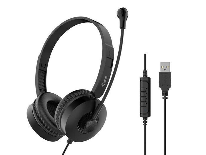 Equip Auriculares USB 245301 Noir Equip Auriculares USB 245301 Noir