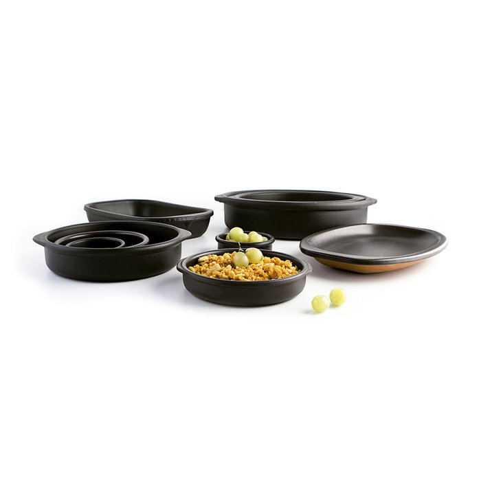 Quid Plat à gratin en céramique Barro Lux 26 cm (6 Unités) Quid Plat à gratin en céramique Barro Lux 26 cm (6 Unités)