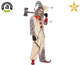 Atosa Déguisement Arlequin Sanglant Adulte XS-S