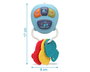 KioKids - Llavero - Porte-clés musical et mordeur bébé avec 4 mélodies, sons de klaxon, moteur et 3 clés textures - Jouet imitation clés de voiture - Bleu - Dès 6 mois