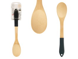 KINVARA Cuillère en Bambou et Silicone Noire