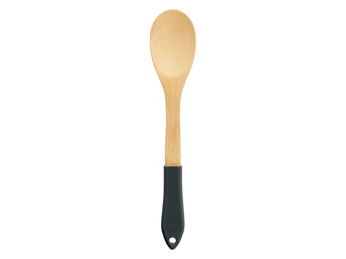 KINVARA Cuillère en Bambou et Silicone Noire