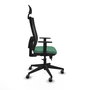 Piqueras y Crespo Chaise de Bureau Horna avec Appui-tête Vert Émeraude