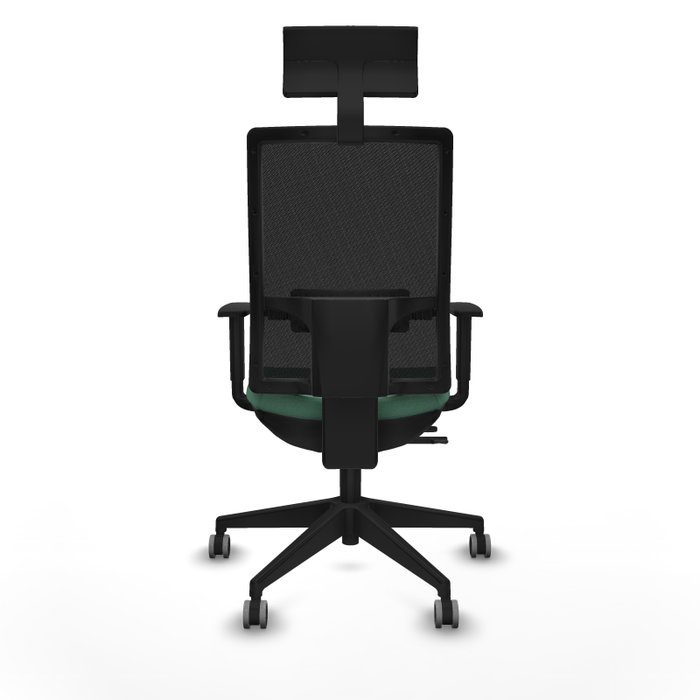 Piqueras y Crespo Chaise de Bureau Horna avec Appui-tête Vert Émeraude