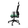 Chaise de Bureau avec Appui-tête Piqueras y Crespo 1D066G1 Vert émeraude