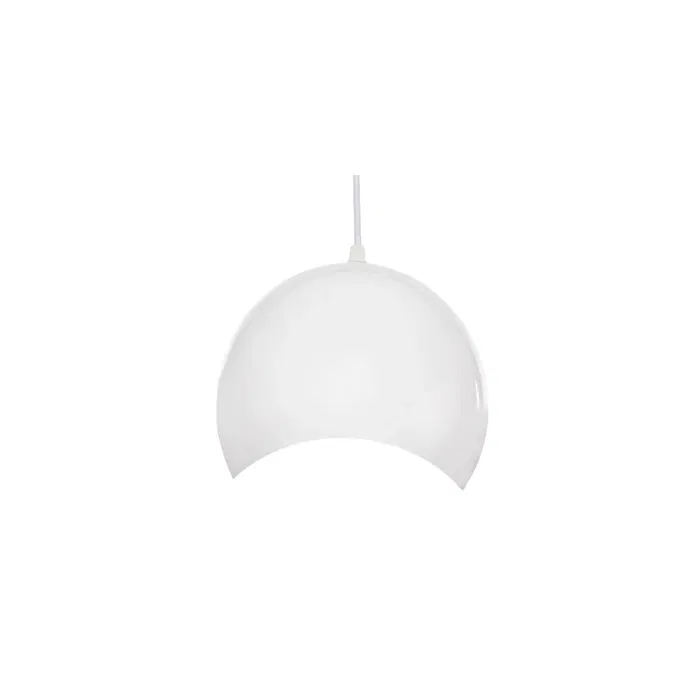 Lampe Suspendue "Brooke" SKD-P039-W Blanche Métal/PVC Style Rétro Industriel Lampe Suspendue "Brooke" SKD-P039-W Blanche Métal/PVC Style Rétro Industriel