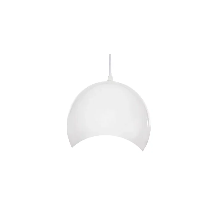 Lampe Suspendue "Brooke" SKD-P039-W Blanche Métal/PVC Style Rétro Industriel