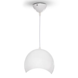 Suspension Brooke SKD-P039-W Lampe Rétro Industrielle Métal PVC Blanc Violet