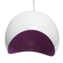Suspension Brooke SKD-P039-W Lampe Rétro Industrielle Métal PVC Blanc Violet