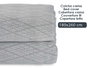 GIFTDECOR Couvre-lit à losanges gris 180x260cm