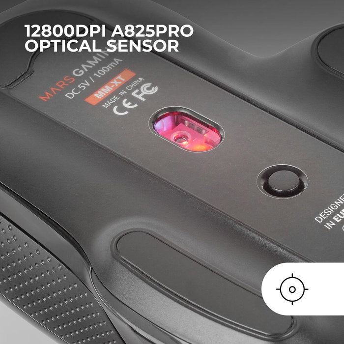 Souris Gaming Mars Gaming MMXT Noir Souris Gaming Mars Gaming MMXT Noir