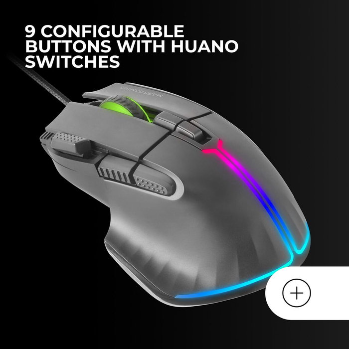 Souris Gaming Mars Gaming MMXT Noir Souris Gaming Mars Gaming MMXT Noir