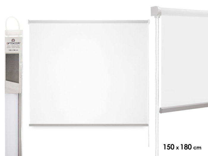 GIFTDECOR Store pour fenêtre Blanc 150 x 180 cm GIFTDECOR Store pour fenêtre Blanc 150 x 180 cm