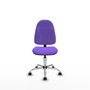 PIQUERAS Y CRESPO Chaise de bureau Algarra, tissu lilas, base chromée