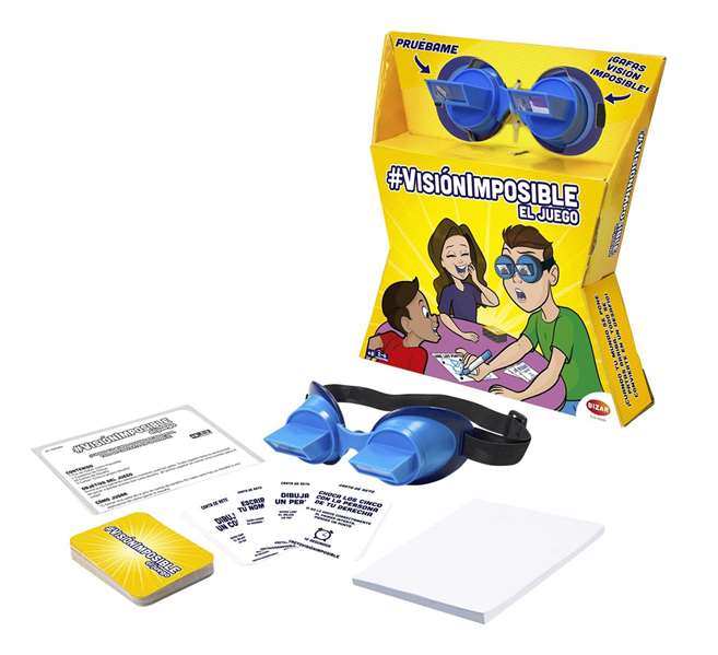 Bizak Jeu Vision Impossible - Ce qui semble facile devient difficile ! - Jeu de société en espagnol - À partir de 8 ans - Contient lunettes, cartes et carnet Bizak Jeu Vision Impossible - Ce qui semble facile devient difficile ! - Jeu de société en espagnol - À partir de 8 ans - Contient lunettes, cartes et carnet