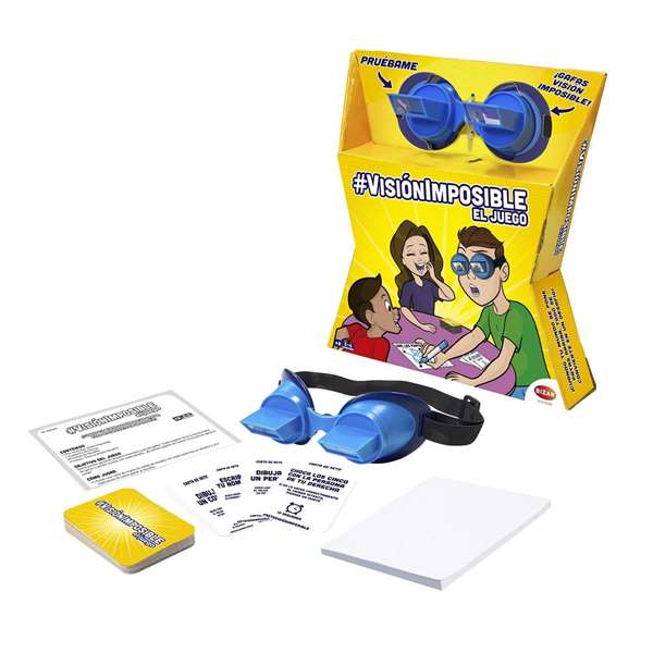 Bizak Jeu Vision Impossible - Ce qui semble facile devient difficile ! - Jeu de société en espagnol - À partir de 8 ans - Contient lunettes, cartes et carnet Bizak Jeu Vision Impossible - Ce qui semble facile devient difficile ! - Jeu de société en espagnol - À partir de 8 ans - Contient lunettes, cartes et carnet