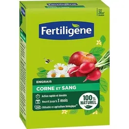 Fertiligene Engrais Corne et Sang FCOSAN12 1.2 kg - Action Rapide et Durable, Nourrit Jusqu'à 3 Moins - Jusqu'à 24 m² Fertilisés