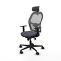 Piqueras y Crespo Chaise de Bureau Jorquera Gris Foncé