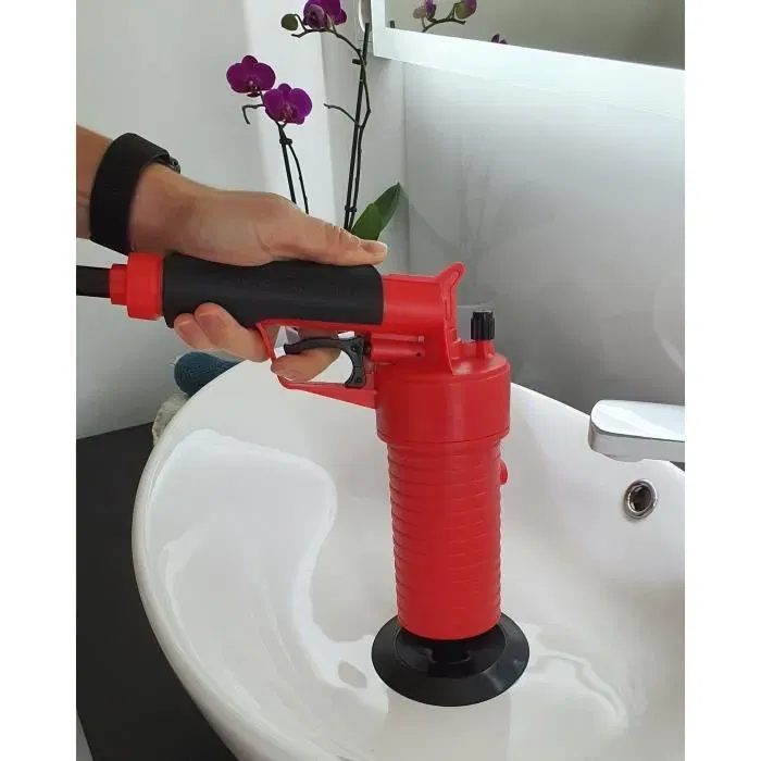 Rothenberger Industrial 1500000006 - Pistolet à déboucher à air comprimé écologique, sans produits chimiques, pour canalisation de cuisine, salle de bain, toilettes