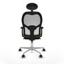 Piqueras y Crespo 2D086N1 Chaise de Bureau avec Appui-tête Vert
