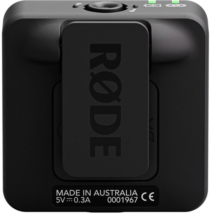 Rode WIME Microphone sans fil Wireless Me avec clip, noir, USB-C, jack 3,5mm, 100m