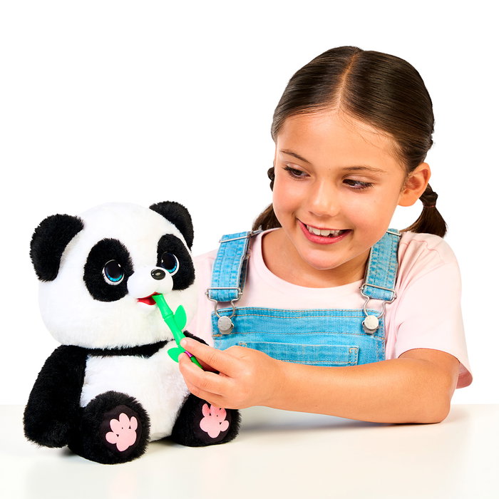 Little Live Pets - Ma Baby Panda interactive - Jouet éducatif - Panda bébé qui mange et fait caca - Plus de 50 sons - Version espagnole - Réf. 26676