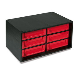 TAYG 346002 Module de classement à 6 tiroirs, dimensions 280 x 167 x 140 mm