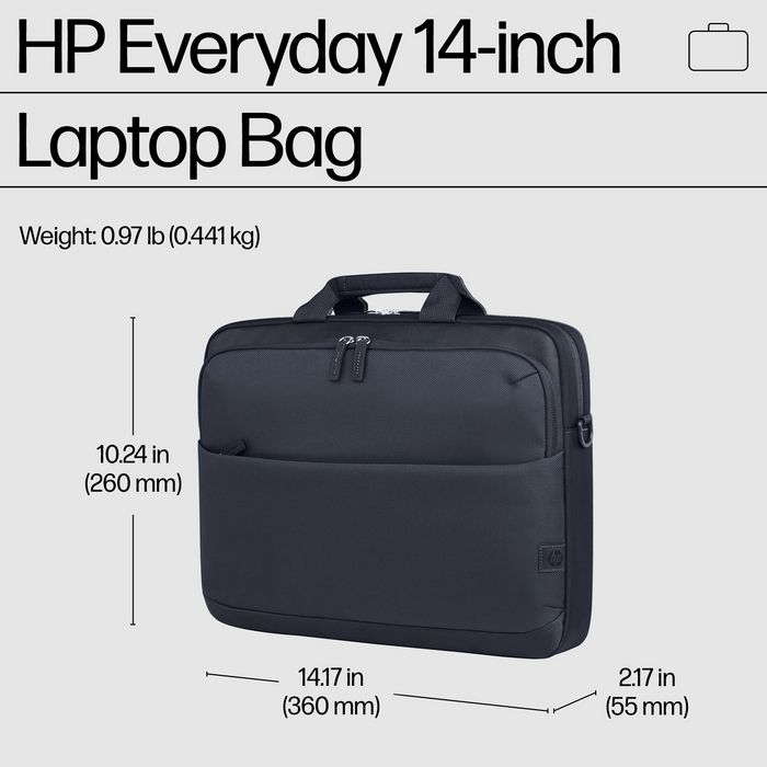 HP Sacoche pour PC portable 14 pouces, durable, 9 L, compartiment rembourré, résistante à l'eau, avec bandoulière amovible et garantie 3 ans HP Sacoche pour PC portable 14 pouces, durable, 9 L, compartiment rembourré, résistante à l'eau, avec bandoulière amovible et garantie 3 ans