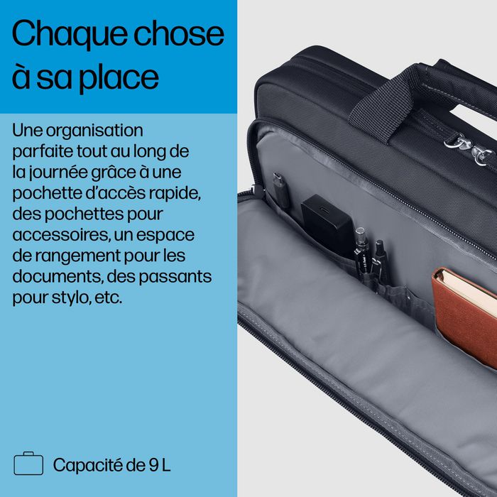 HP Sacoche pour PC portable 14 pouces, durable, 9 L, compartiment rembourré, résistante à l'eau, avec bandoulière amovible et garantie 3 ans HP Sacoche pour PC portable 14 pouces, durable, 9 L, compartiment rembourré, résistante à l'eau, avec bandoulière amovible et garantie 3 ans
