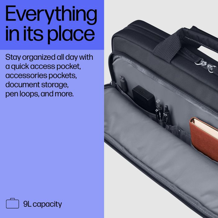 HP Sacoche pour PC portable 14 pouces, durable, 9 L, compartiment rembourré, résistante à l'eau, avec bandoulière amovible et garantie 3 ans HP Sacoche pour PC portable 14 pouces, durable, 9 L, compartiment rembourré, résistante à l'eau, avec bandoulière amovible et garantie 3 ans