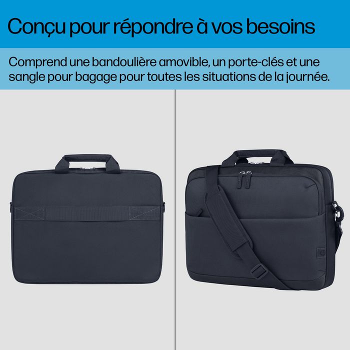 HP Sacoche pour PC portable 14 pouces, durable, 9 L, compartiment rembourré, résistante à l'eau, avec bandoulière amovible et garantie 3 ans HP Sacoche pour PC portable 14 pouces, durable, 9 L, compartiment rembourré, résistante à l'eau, avec bandoulière amovible et garantie 3 ans