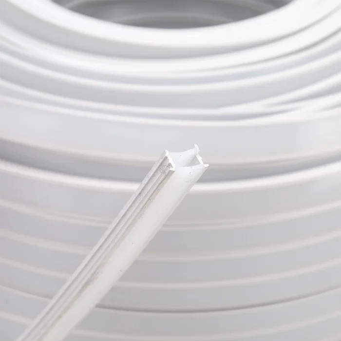 Profil de silicone IP65 pour ruban LED 12x12 mm, protection et diffusion de lumière, rouleau de 100 mètres