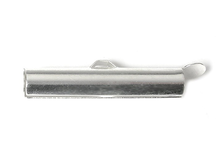 Innspiro Terminal métallique argenté 26,0x4,7mm, lot de 2 Innspiro Terminal métallique argenté 26,0x4,7mm, lot de 2