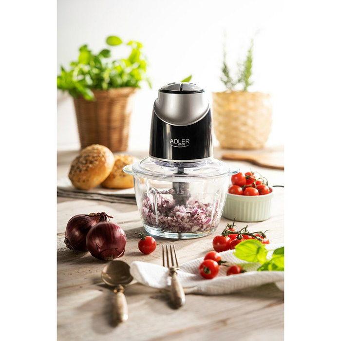 Adler Bol mixeur AD 4082 Noir Gris Transparent 300 W 1,2 L