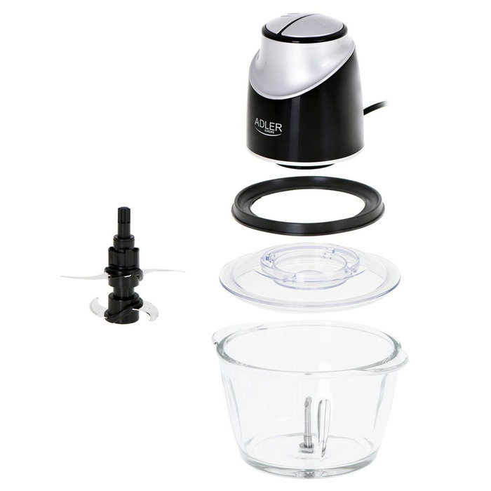 Adler Bol mixeur AD 4082 Noir Gris Transparent 300 W 1,2 L
