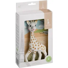Sophie La Girafe - Jouet d'éveil en caoutchouc naturel avec sifflet - Stimule la vue, l'ouïe, le goût, le toucher et l'odorat
