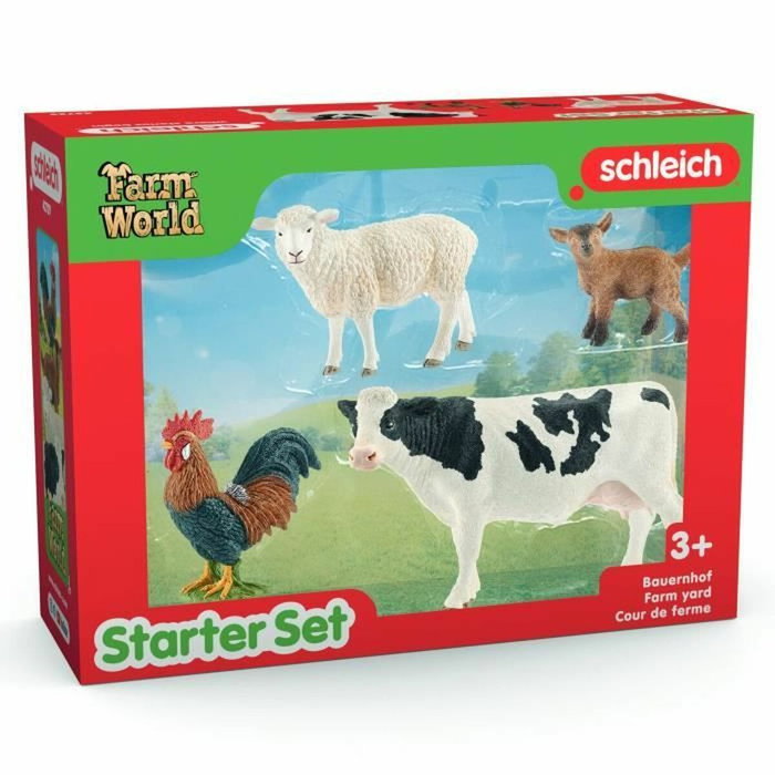 Schleich Mes Premiers Animaux de la Ferme, Coffret de 4 animaux Farm World