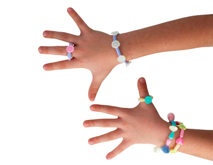 Innspiro Perles en plastique en forme de cœur Multicolore Pastel irisé 12mm