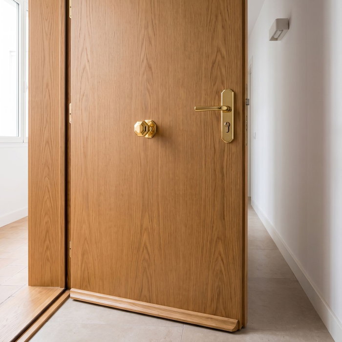 BYP Pomo de porte fixe octogonal poli brillant 70 mm BYP Pomo de porte fixe octogonal poli brillant 70 mm