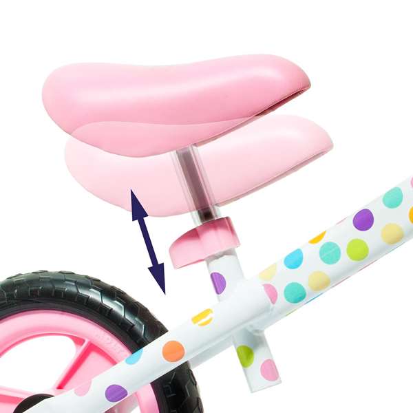 Molto - Bicicleta sin pedals - Vélo sans pédales d'équilibre rose 10 pouces - Dimensions : 48,5x36x90 cm - Pour enfant dès 2 ans