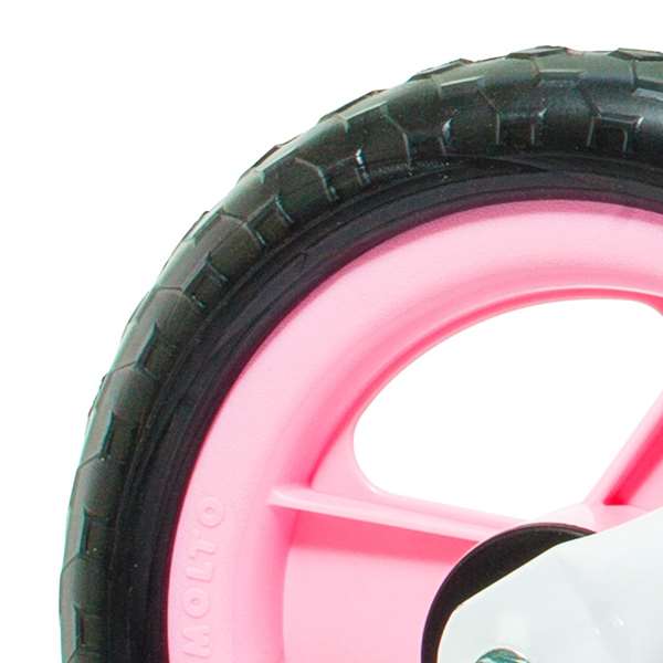 Molto - Bicicleta sin pedals - Vélo sans pédales d'équilibre rose 10 pouces - Dimensions : 48,5x36x90 cm - Pour enfant dès 2 ans