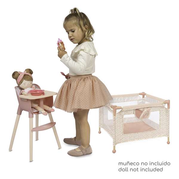 Decuevas Trona et parc d'activités 2-en-1 pour enfants à partir de 3 ans, avec assemblage, en métal, plastique et polyester