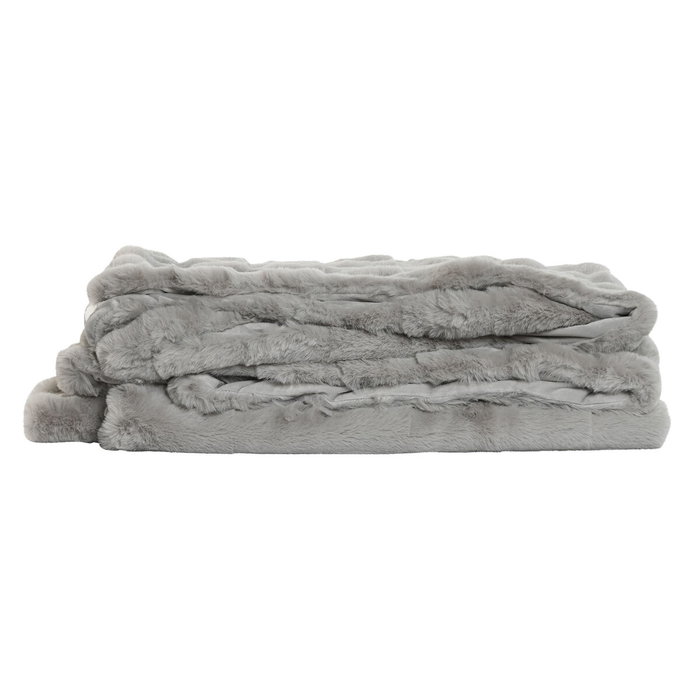 Couverture Home ESPRIT Gris clair 220 x 240 x 1 cm Couverture Home ESPRIT Gris clair 220 x 240 x 1 cm