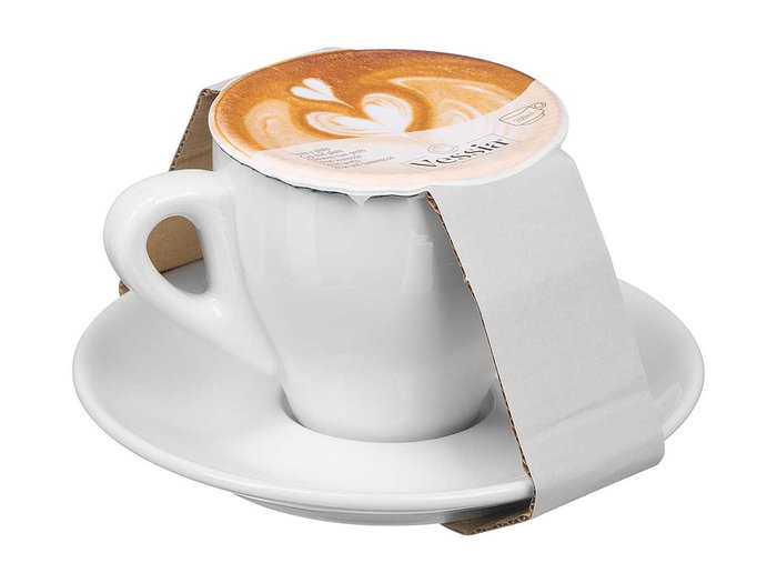 VESSIA Taza Cafe Leche Larga 200ml Blanco en porcelaine, lot de 24 VESSIA Taza Cafe Leche Larga 200ml Blanco en porcelaine, lot de 24